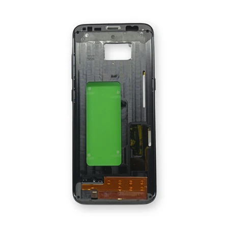 Samsung G950 Kasa Samsung Galaxy S8 Uyumlu SM-G950F Siyah Renk Orta Kasa Çıtalı on off Ses tuş bordu Üzerinde