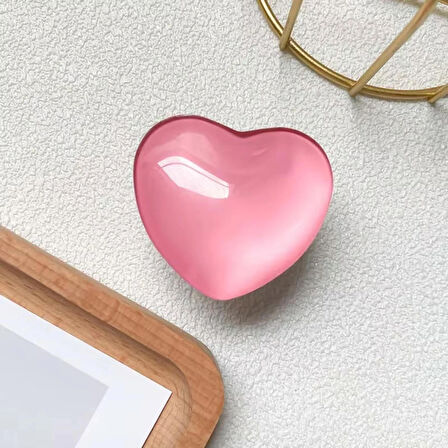 Microcase Kalp Tasarımlı 3M Yapıştırmalı El Parmak Tutucu Cep Telefonu Tutacağı Popsocket - AL5244