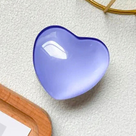 Microcase Kalp Tasarımlı 3M Yapıştırmalı El Parmak Tutucu Cep Telefonu Tutacağı Popsocket - AL5244