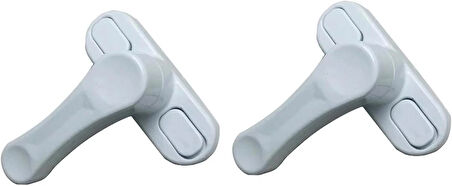 Microcase Her Türlü PVC Pencere Kapıya Uyumlu Emniyet Kilidi - BEYAZ AL4906 2 ADET