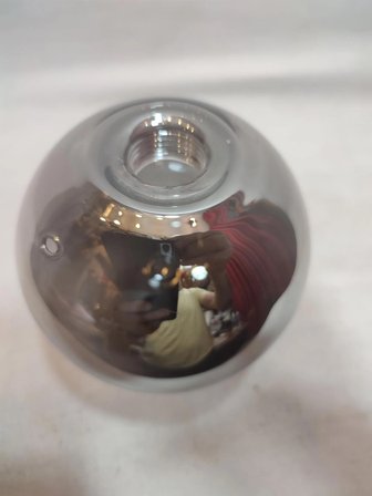 (G.9) AMPULE GÖRE,GLOB AVİZE CAMI.FÜME RENKTE (Çapı:10.00 cm) KÜRE.Kendinden dişli.