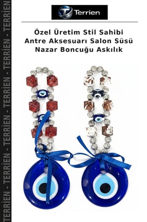 Özel Üretim Stil Sahibi Antre Aksesuarı Salon Süsü Nazar Boncuğu Askılık