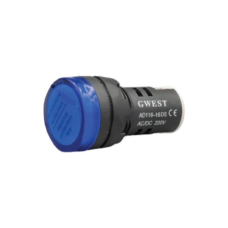 22MM 220V. LEDLİ SİNYAL LAMBASI 5 ADET Mavi