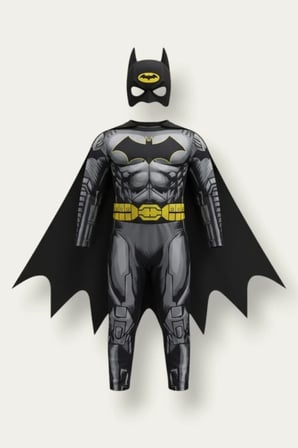Batman Kassız Çocuk Kostümü - Siyah