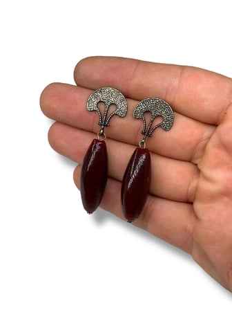 El Yapımı Tasarım Boncuk Küpe Şık Hediyelik