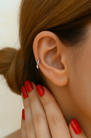 Gümüş Renk 6 mm Mini Halka Piercing Forward Helix Tragus Piercing Daith Helix