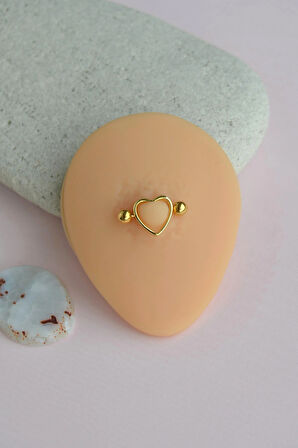 Kalpli Göğüs Piercingi | 316L Çelik 13 mm