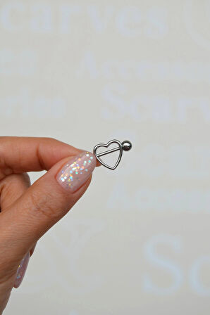 Kalpli Göğüs Piercingi | 316L Çelik 13 mm