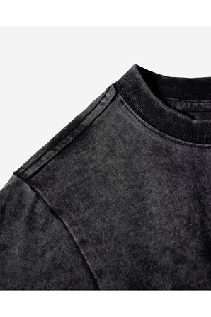 The Galaxy Baskılı Yıkamalı Vintage Unisex Oversize T-Shirt