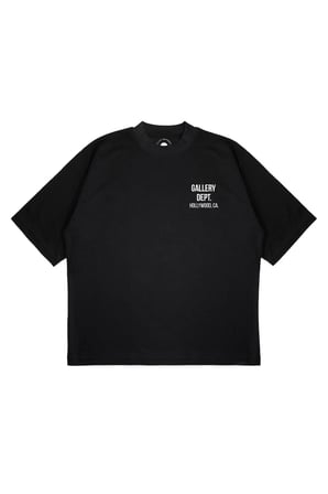 Unisex Oversize GALLERY DEPT HOLLYWOOD Baskılı Boxy Fit Kalın Kumaşlı (240gsm) T-shirt