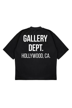 Unisex Oversize GALLERY DEPT HOLLYWOOD Baskılı Boxy Fit Kalın Kumaşlı (240gsm) T-shirt