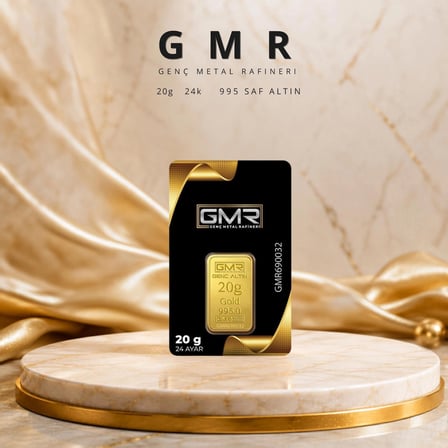 1 Adet 20 Gr 24 Ayar Altın (995)
