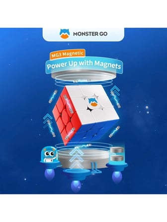 GAN Monster Go MG 3x3 Premium Manyetik Zeka Küpü