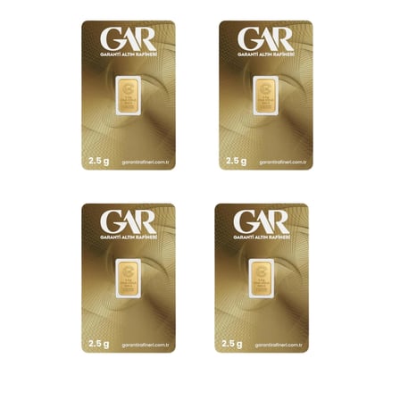 4 Adet 2.5 Gr 24 Ayar Altın (995)