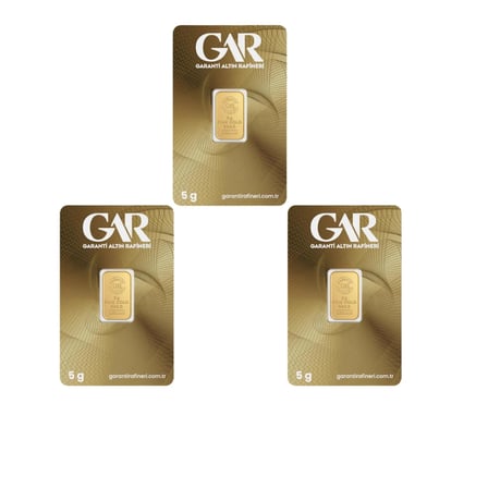3 Adet 5 Gr 24 Ayar Altın (995)