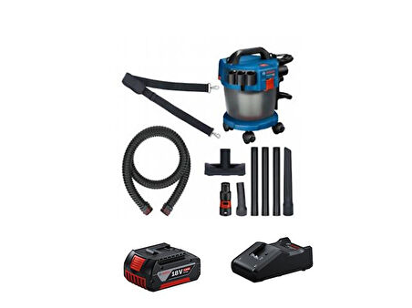 Bosch GAS 18 V-10L Akülü El Süpürgesi Procore 1x5.0Ah Akülü 