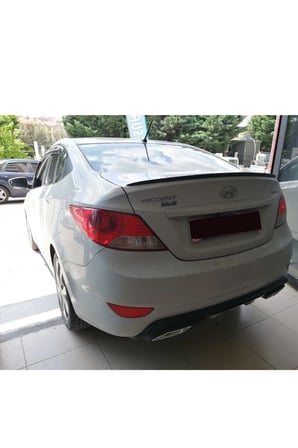 Hyundai Accent Blue Siyah Piano Black Bagaj Üstü Spoiler - Spoyler Bagaj Çıtası