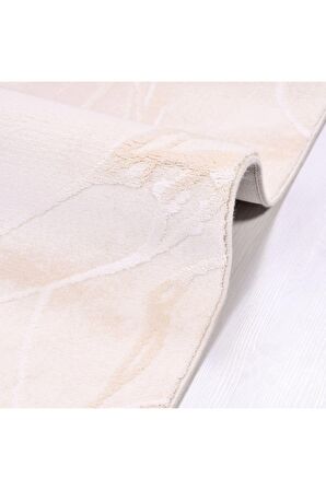 İpek Mekik Halı Gaspara Bej Ekru Modern Desenli Halı