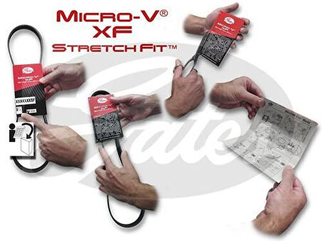 Gates 6PK1019SF Kanallı Kayış Fiesta 1.4 1.6 01-Mazda II III 1.4 1.6 03- 2S6E6D314AD