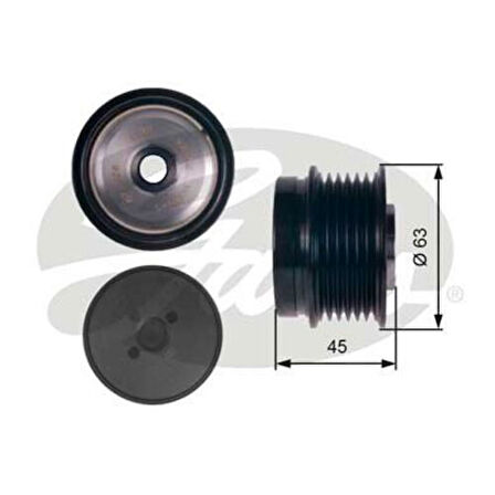 Gates OAP7141 Alternatör Kasnağı Jeep Lıberty 01-03 