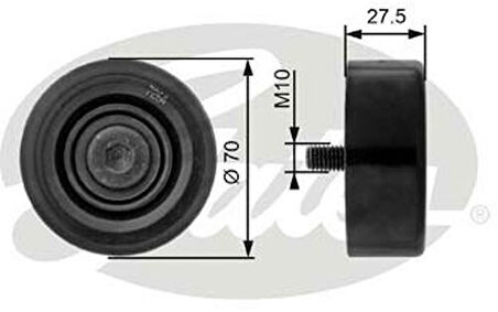 Gates T36206 Alternatör Gergi Rulmanı Accent 02-05 Elantra 01-06 Santa Fe 10-12 Tucson 06-10 Carens 02 1.5Crd 2528727000