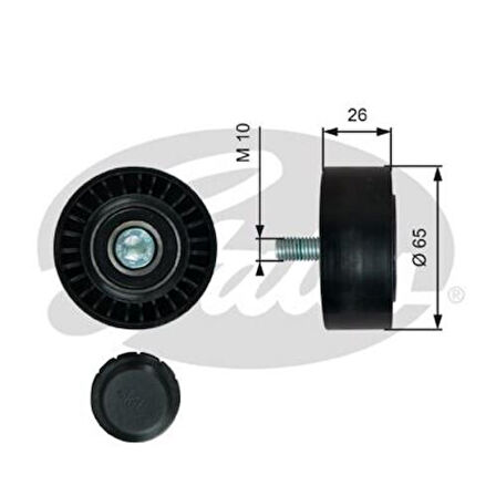 Gates T36766 Kayış Gergi Rulmanı X153 15>19 W205 14>18 C205 15>18 A205 16>18 S205 14>18 C253 15>19 W222 14>16