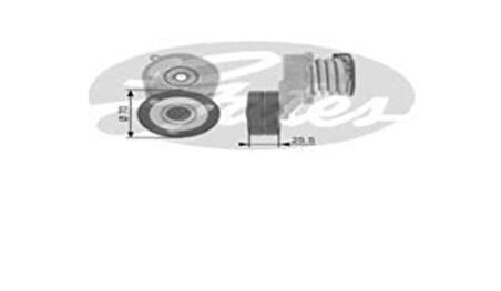 Gates T38432 Alternatör Gergi Rulmanı Astra G H Combo Corsa C Meriva 1.7CDTI 1.7DTI 16V (00) 97222553