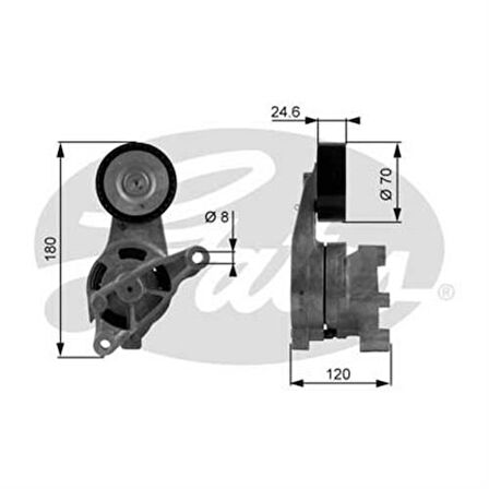 Gates T38438 Alternatör Gergi Rulmanı A3 Leon Toledo Octavia Caddy Golf IV Passat Touran 1.9TDI 2.0TDI 03- 03G903315A