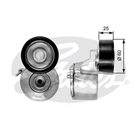 Gates T38458 Alternatör Gergi Rulmanı 206 Bipper Expert Partner Berlingo C5 Jumpy Nemo 1.4HDI 1.6HDI 5751.F3
