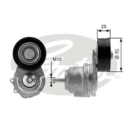 Gates T38498 Alternatör Gergi Rulmanı Kütüklü Astra J Meriva B Corsa D 1.7 CDTI 10 Chevrolet Cruze 1.7D TD 11 1340266