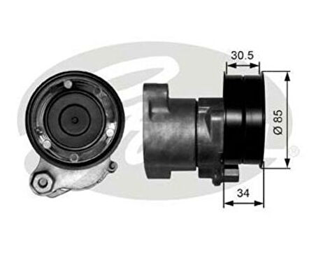 Gates T38571 Alternatör Gergi Rulmanı Daf 