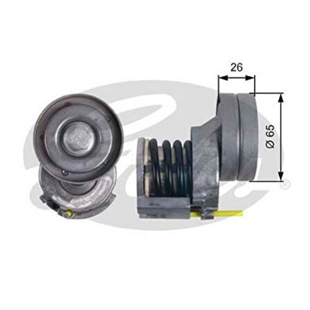 Gates T39023 Alternatör Gergi Rulmanı Caddy III Golf V VI Jetta III Passat Polo Touran Octavia 1.2TFSI 1.4TFSI 03C145299AF