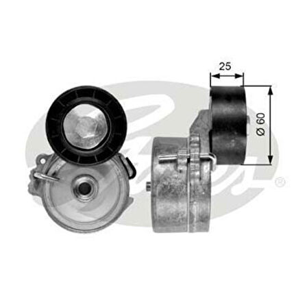 Gates T39033 Alternatör Gergi Rulmanı Kütüklü Partner II Berlingo II 206 Expert Jumpy Xsara II DW8B Klimalı 9405751949