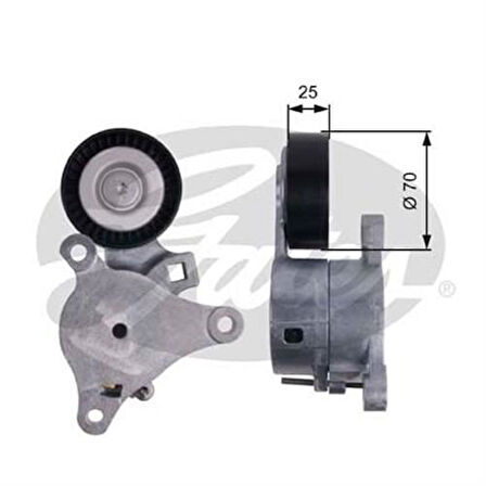 Gates T39041 Alternatör Gergi Rulmanı P307 308 407 607 807 C4 C5 C8 1.8 16V 2.0 2.0 16V