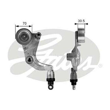 Gates T39077 Alternatör V Kayışı Otomatik Gergi Rulmanı Komple Honda Civic 1.6 1.8 2006-2012 Civic 2012-CRV 2.0 2006-2012 CRV 2012- 31170RWK005