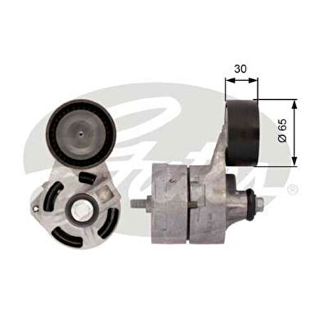 Gates T39108 Alternatör Gergi Rulmanı Komple Transit V347 2.4TDCI 100Ps 120Ps 140Ps 06-14 V347 3.2TDCI 200Ps 07-13 1385379