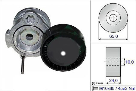 Gates T39239 V Kayış Gergi Rulmanı Komple Opel Antara 2.0 CDTI Chevrolet Captiva Cruze Epica Lacetti Nubira 2.0D 06- 96440419