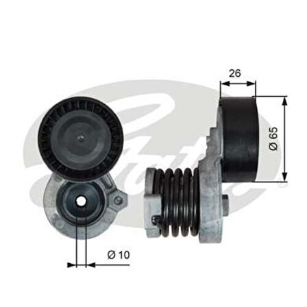 Gates T39340 Alternatör Gergi Rulmanı Kütüklü Logan Clio II III Kangoo Megane II Modus II Scenic K4M K9K K4J H4J 117501113R