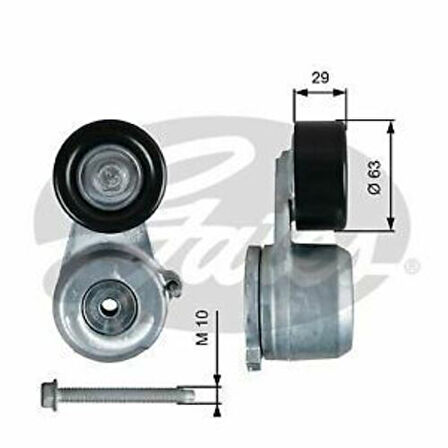 Gates T39360 V Kayış Gergisi Komple Astra J-Astra K-Insignia A B16DTH 636288