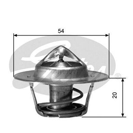 Gates TH00188G1 Termostat 88C Renault 11 Flash Renault 9 Renault 19 D Laguna (93 01) Kangoo Ducato P106 P30P405 Xantia 7700872314