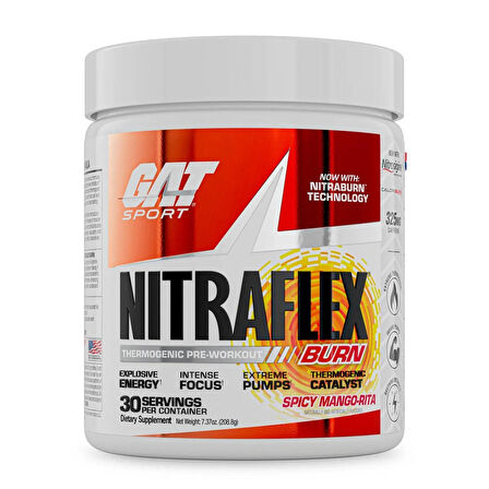 GAT NİTRAFLEX THERMO BURN TERMOJENİK RİPPED PREWORKOUT