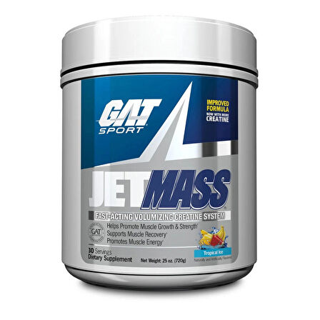 GAT JETMASS Creatine + Glutamine + Arginine + Eaa Amino Complex System 708 Gram - USA ABD MENŞEİ