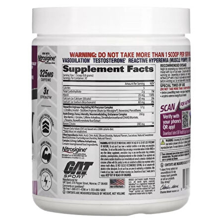 Gat Sport Nitraflex PreWorkout