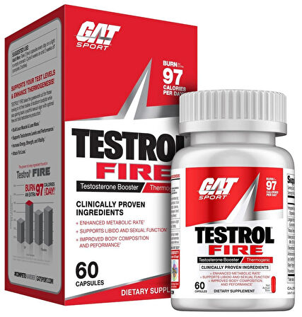 GAT TESTROL FİRE THERMO FENUGREEK + TRİBULUS TESTO BOOSTER 60 Kapsül