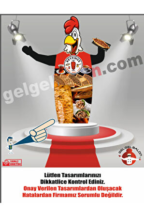 ÖZEL TASARIM VE BASKILAR İLE 3 METRE BOYUNDA MDF ALT TABLA PARAŞÜT KUMAŞ LED IŞIKLI REKLAM BALONU