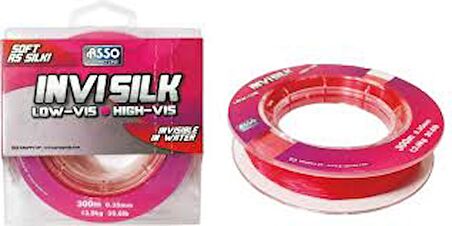 ASSO INVISILK SURF CASTING PEMBE 300MT 0,35MM