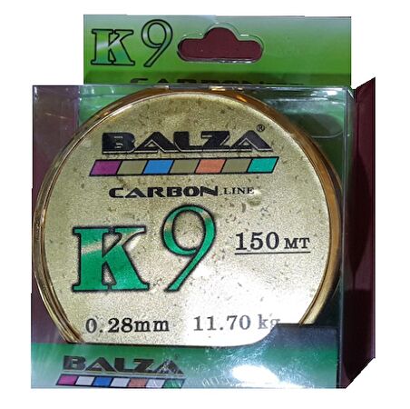 BALZA CARBON LİNE K9 MİSİNA 150 MT. 0,16MM