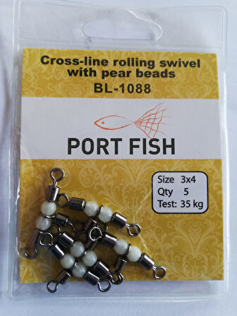 Boncuklu Fırdöndü Portfish BL-1088 NO: 10X12