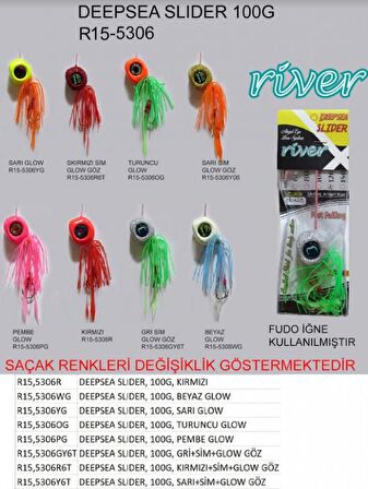 DERİN SU JİG YEMİ RİVER DEEPSEA SLİDER 100GR RENK:06WG