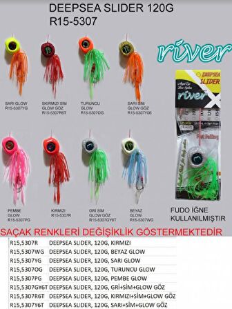 DERİN SU JİG YEMİ RİVER DEEPSEA SLİDER 120GR RENK: 07WG
